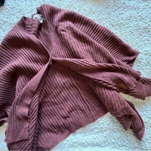 Womenwithin sweater size 0 over the shoulder sweatshirt Red Long sleeve Shirt